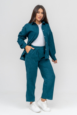 Женский костюм 31861 изумруд