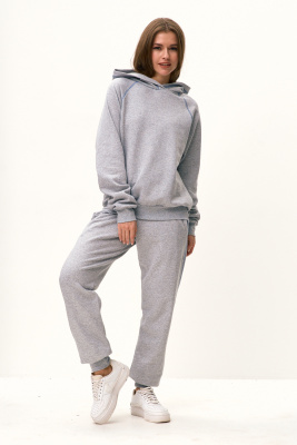 Костюм женский 58012 серый меланж